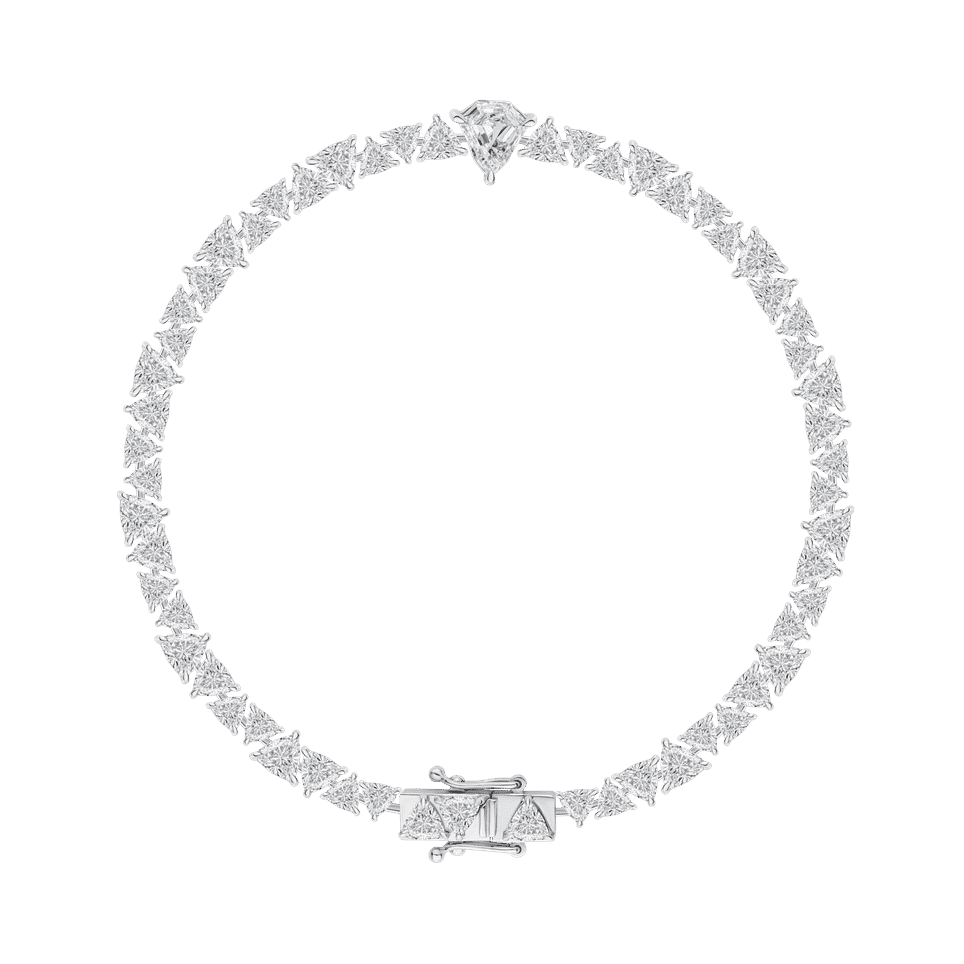 Thuraya Tennis Bracelet - White Gold