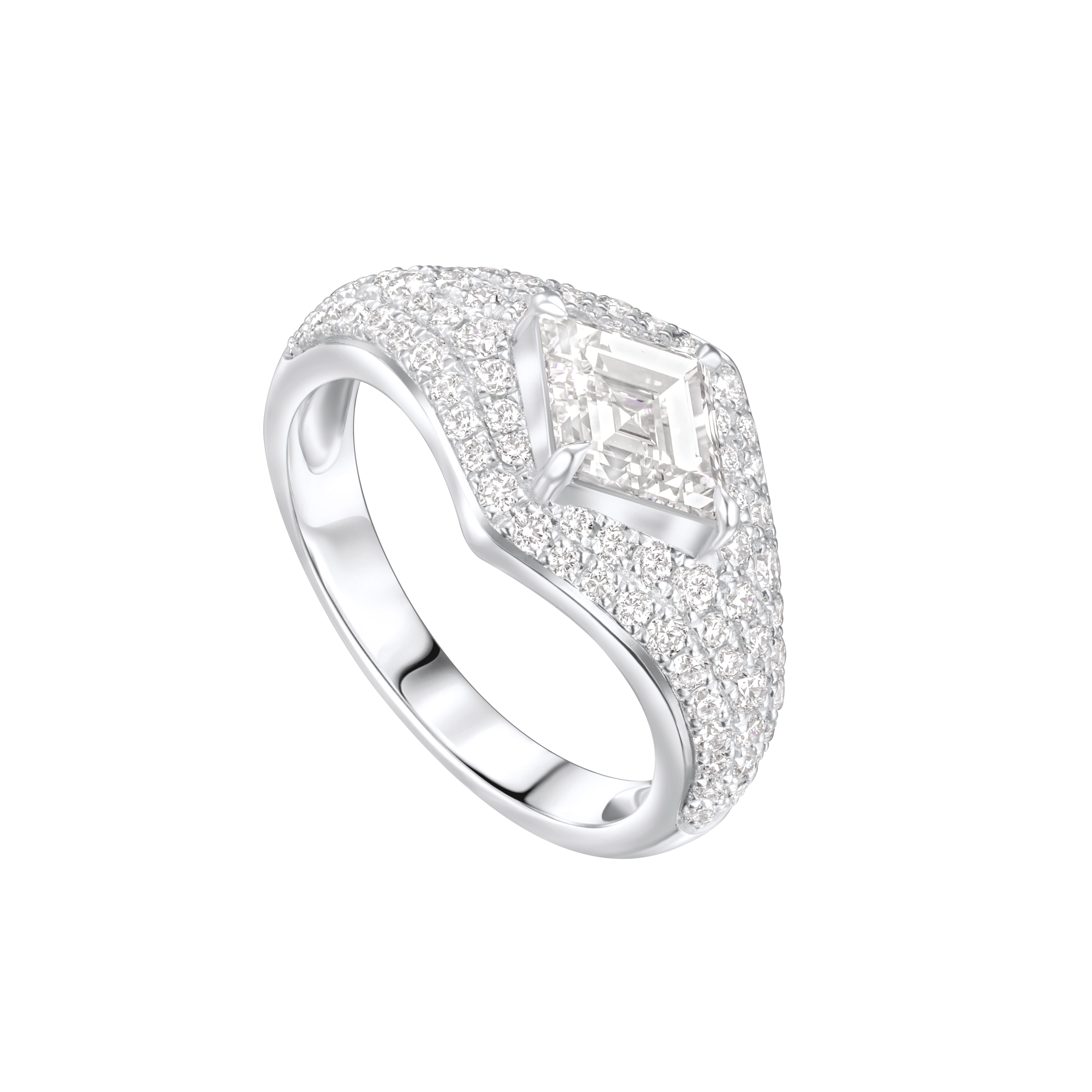 Al Thiba Pinky Ring - White Gold