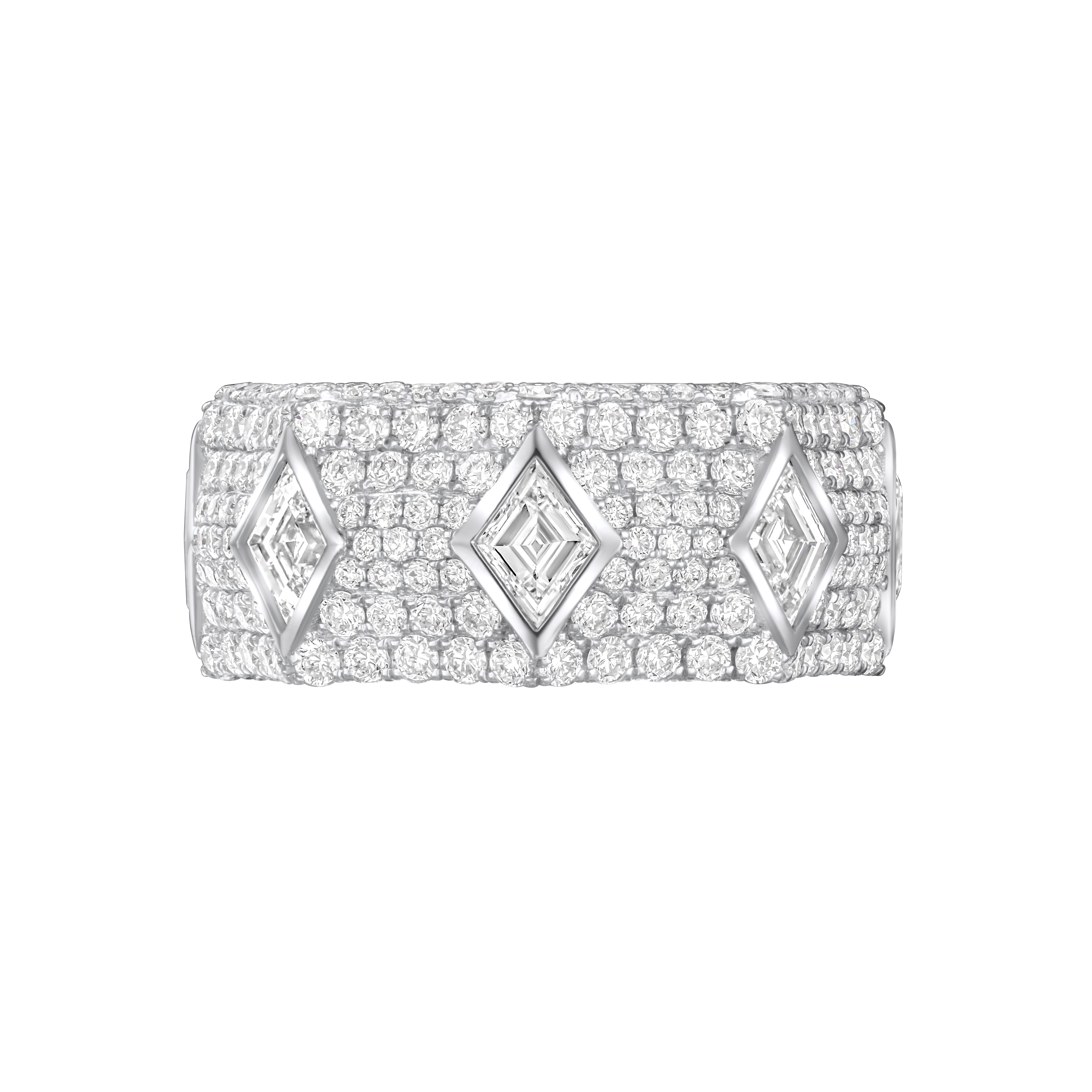 Al Thiba Band Ring - White Gold