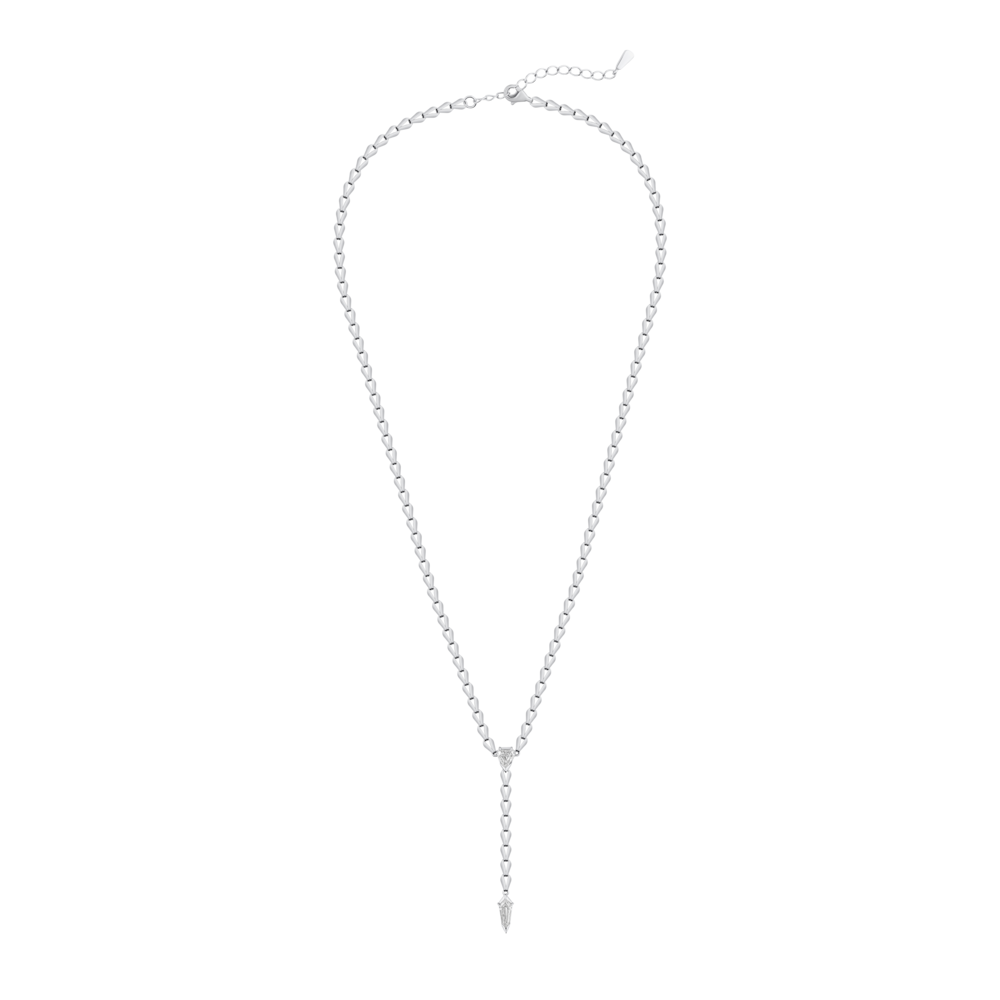 Saiph Drop Necklace - White Gold